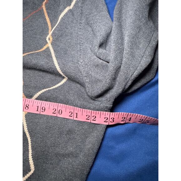 Lyle & Scott 100% combed cotton 70s grandpa sweater mens large academia classic - Picture 4 of 6